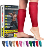 BLITZU Calf Compression Sleeve for Men & Women Footless Compression Socks Support Runners Leg Sleeve Shin Splints Pain Relief