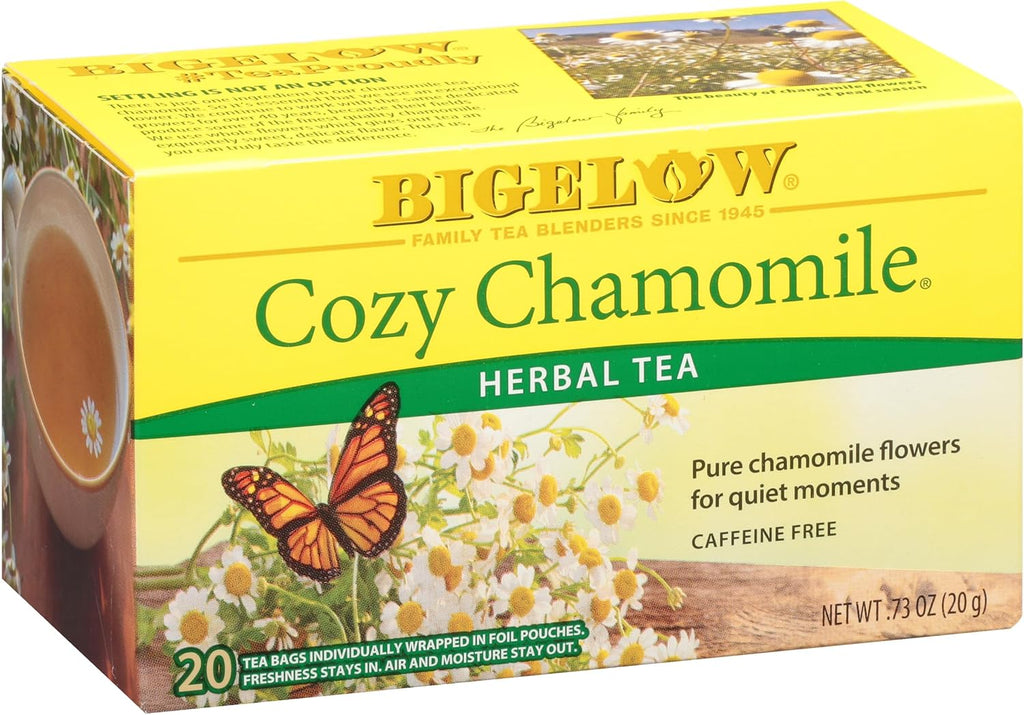 Bigelow Cozy Chamomile Herbal Tea Bags, 20 ct