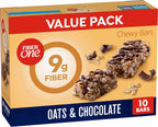 Fiber One Chewy Bars, Oats and Chocolate, Fiber Snacks, Value Pack, 10 Ct, 14.1 oz