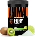 Animal Fury Pre Workout Powder - Kiwi Lime, 350mg Caffeine, BCAA Amino Acids, 2g Beta Alanine, Citrulline & Tyrosine, Energy, Focus, Strength, Endurance, Preworkout for Men & Women, 30 Servings