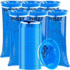 PHSZZ 40 Pack Vomit Bags Disposable, Leak Resistant Barf Bags, Portable Blue Vomit Bag, 1000 Ml Emesis Puke Throw Up Nausea Motion Sickness Bag for Car, Aircraft, Taxi