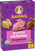 Annie's Organic Bunny Grahams Snacks, Neapolitan, 7.5 oz