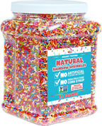 A Great Surprise Dye Free Rainbow Sprinkles - 1.5 Pounds - All Natural - Vegan Sprinkles for Baking, Ice Cream, Cookies, Cupcakes