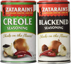 Zatarain's Cajun Creole Seasoning Bundle - 1 each of Original Creole Seasoning 8 Ounces and Blackened Seasoning 3 Ounces