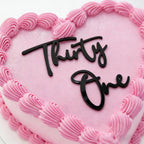 Acrylic Thirty one Cake Topper, Happy 31th Birthday Cake Topper, Cheers to 31 Years Birthday Party Decorations for 31th Anniversary Party
