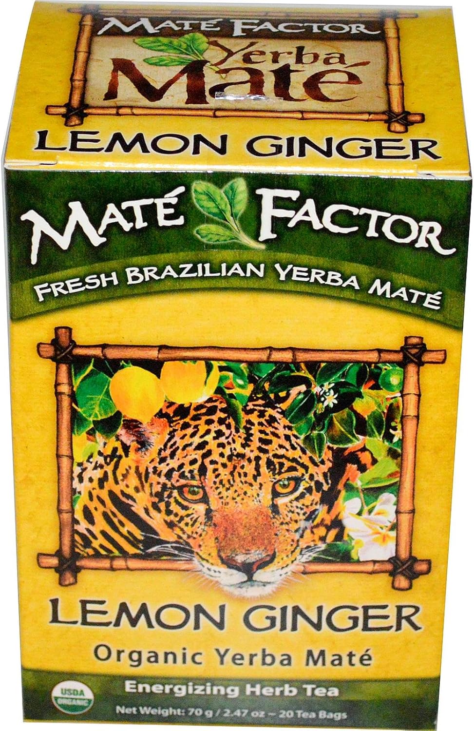 THE MATE FACTOR Lemon Ginger, 20 Count