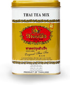Number One Original ChaTraMue Thai Tea Mix for Boba, Hot, and Iced Tea (Gold Label 50 Tea Bags)