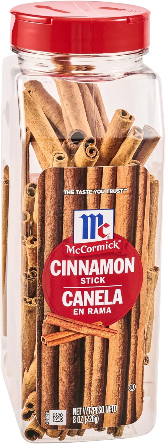 McCormick Cinnamon Sticks, Brings Rich Cinnamon Flavor and Warmth to Savory & Sweet Recipes, 8 oz