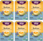 Yogi Tea - Bedtime (6 Pack) - Supports a Good Night’s Sleep - Tea with Passionflower, Chamomile, Valerian Root, and Lavender - 96 Organic Herbal Tea Bags
