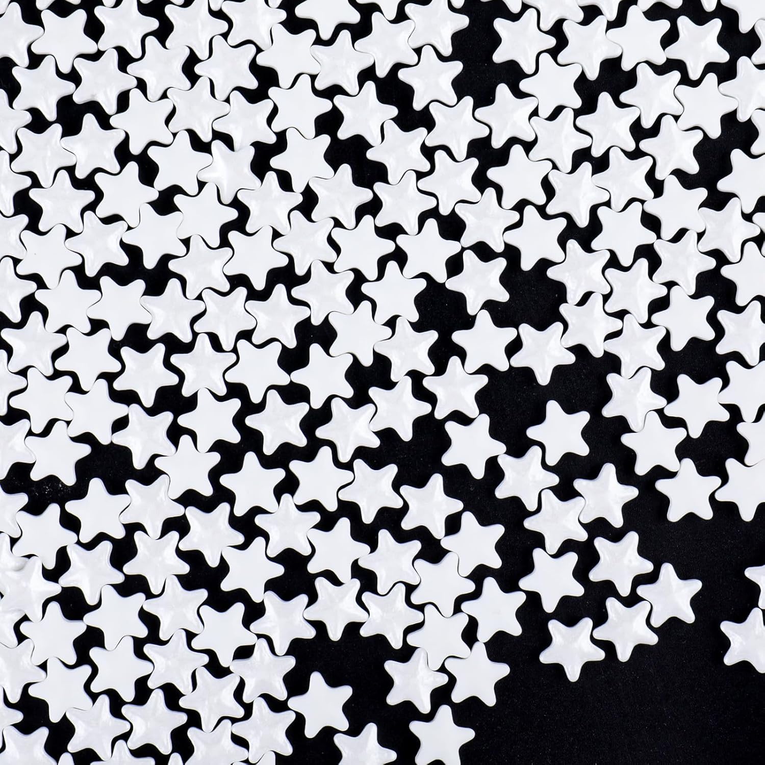 White Star Sprinkles, Edible Candy Stars for Cake Decorating, Cupcakes, Cookies & Desserts, 4.6oz White Sprinkles for Christmas, Wedding, Birthday, Holiday Baking