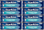StarKist Chunk Light Tuna in Water, 5 oz (8 Pack) Canned Tuna Fish, Wild Caught, Gluten Free, Ready to Eat, Perfect for Salads, Keto Meals and Snacks, with 20g Protein & 90 Calories Per Serving