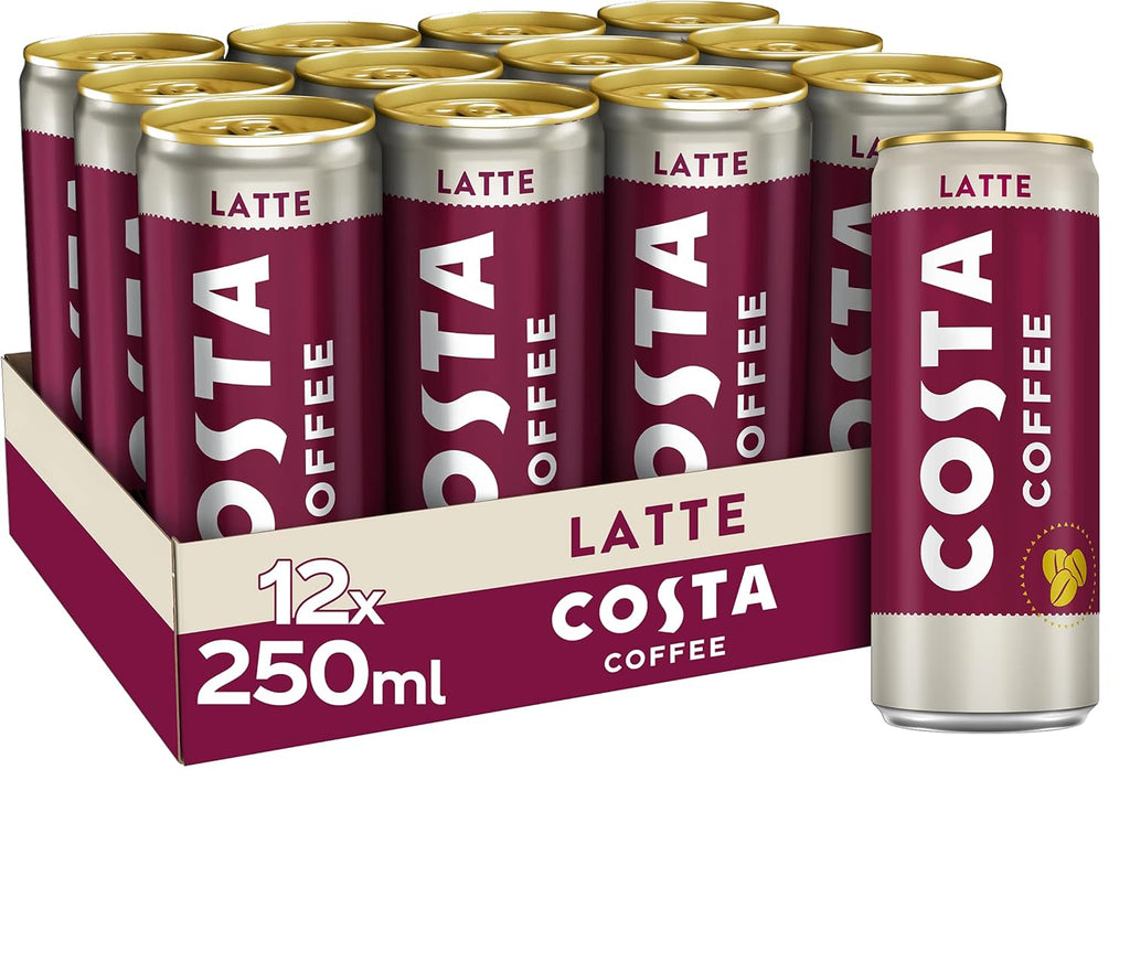 Costa Coffee Latte 12 x 250ml Cans