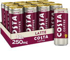 Costa Coffee Latte 12 x 250ml Cans