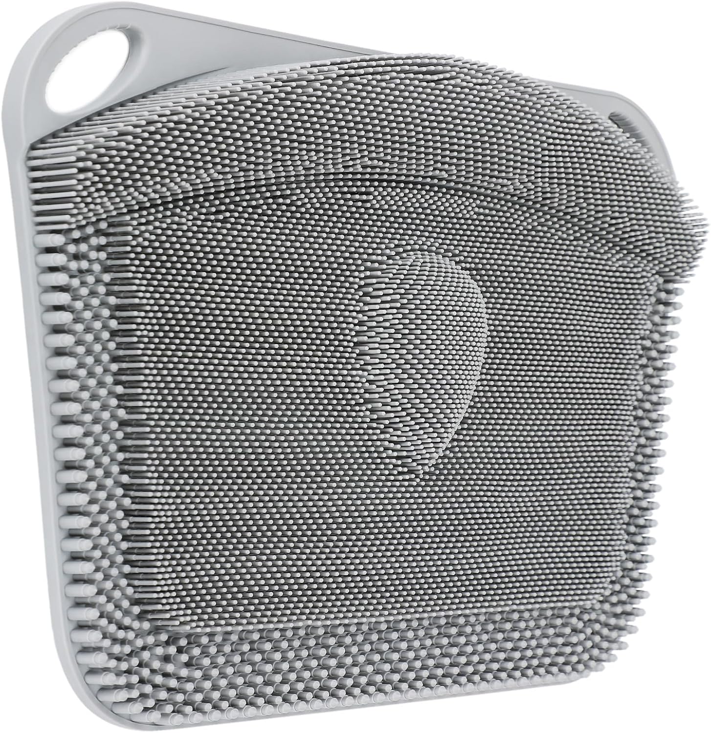 FREATECH Large Shower Foot Scrubber Mat, Silicone Foot Cleaner Brush to Clean, Exfoliate and Massage Feet Without Bending Over, Improve Foot Appearance and Overall Health, Grey - 17.3" x 13"