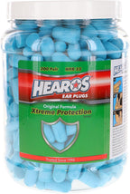 HEAROS Xtreme Protection Foam Ear Plugs, 33dB NRR 33, 200 Pairs (Blue)