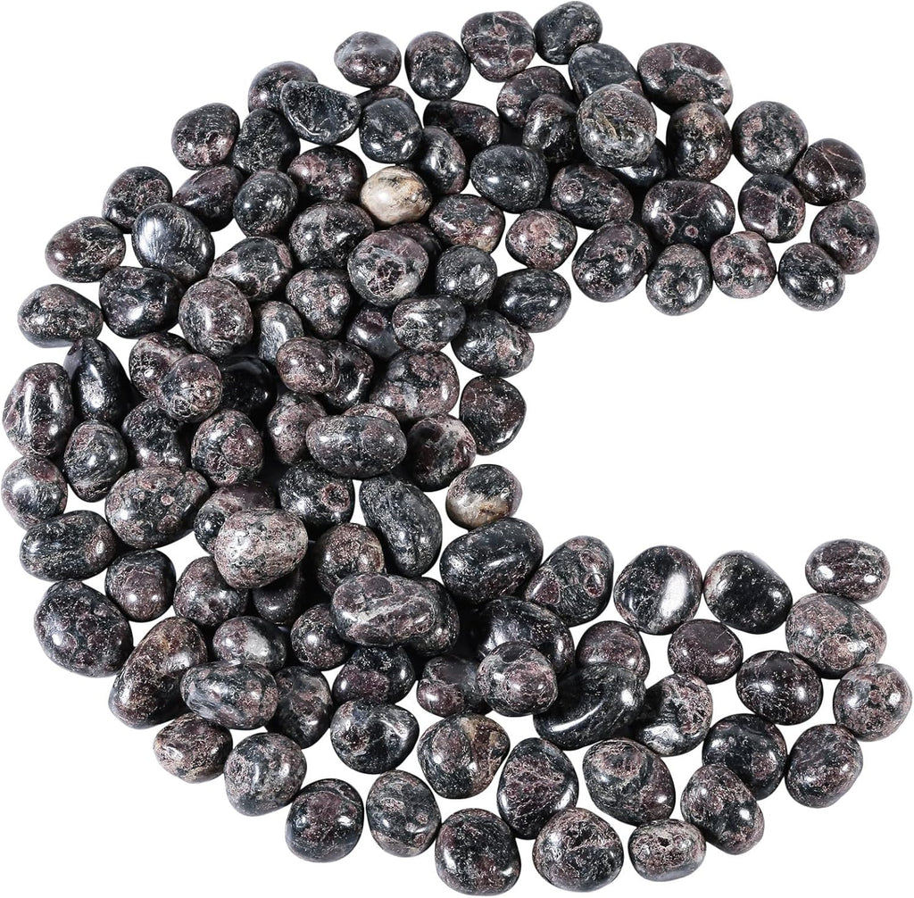 SUNYIK 1LB Cherry Blossom Pomegranate Tumbled Polished Stones 0.3''-1'', Healing Crystals for Jewelry Making, Reiki Chakra Balancing, Assorted Bulk Smooth Stones for Crafts Meditation & Decor