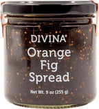 DIVINA Orange Fig Spread Jam, 9 Ounce