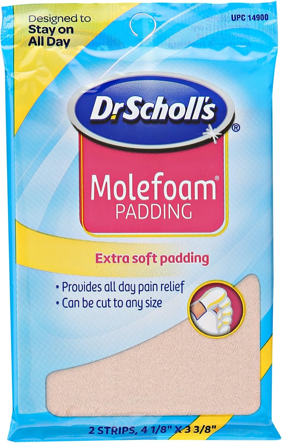 Dr. Scholl's Molefoam Padding, 2 Count