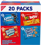 Nabisco Classic Mix Variety Pack, OREO Mini, CHIPS AHOY! Mini, Nutter Butter Bites, RITZ Bits Cheese, 20 Snack Packs