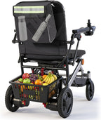 Heavy Duty Electric Wheelchair 400 lb Capacity, 40lbs Lightweight Foldable Power Wheelchairs for Adults with 20" Wide Seat, 25 Miles Range, 500W Motor – Airline Approved