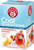 Teekanne Cool Sensations Strawberry & Orange - Refreshing Fruity Tea for Summer