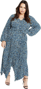Avenue Women's Plus Size Eve Pleat Dress