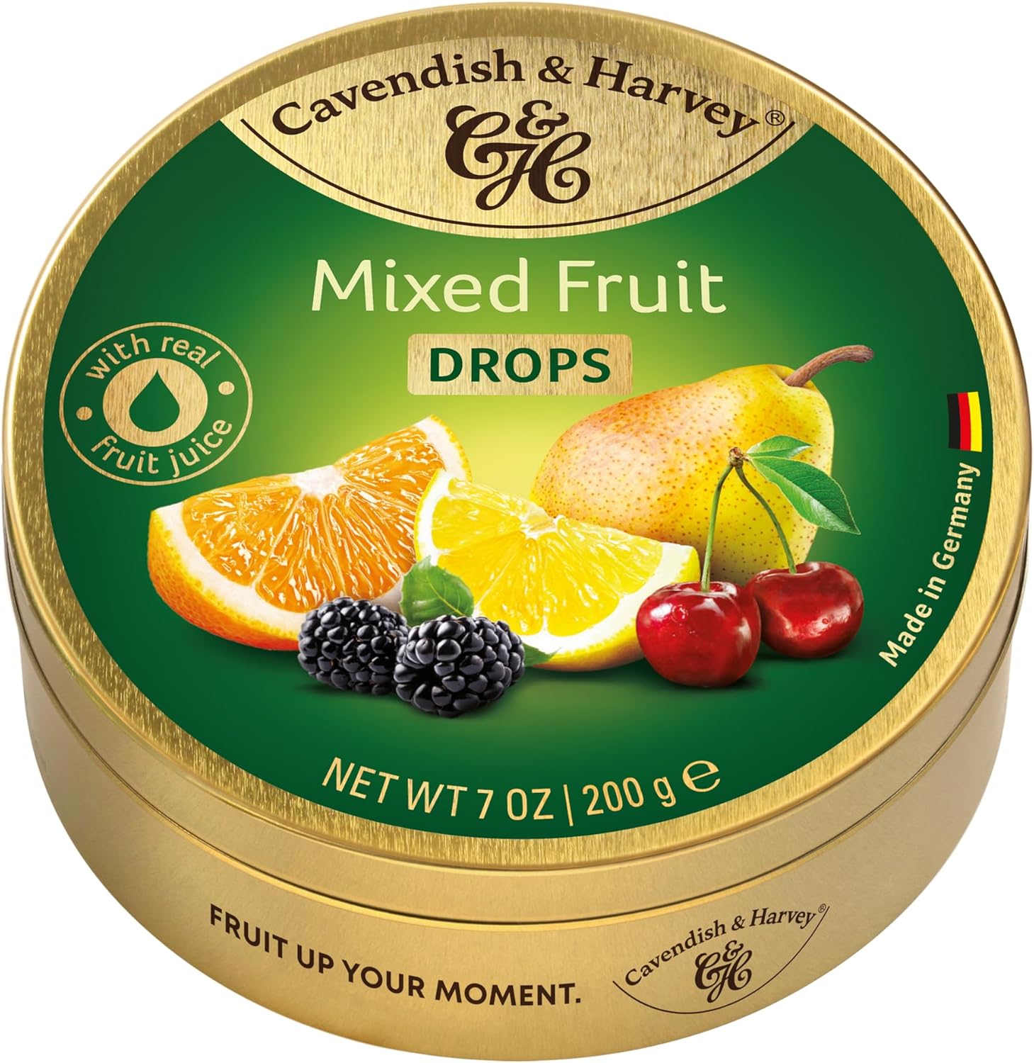 Cavendish & Harvey, Fruit Candy, 200g Can