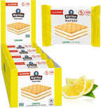Rip Van Wafels Lemon Cookies, 16 Count, 1g Sugar, 4g Carbs, Vegan, Keto Friendly, Low Calorie, 0g Trans Fat, 120 Calories, 6g Fiber