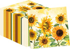40Pcs Sunflower Paper Napkin Sunflower Party Napkins Yellow Flower Disposable Napkins Sunflower Decorative Luncheon Dinner Paper Napkin Sunflower Theme for Wedding, Theme Party, Birthday, 6.5 Inch
