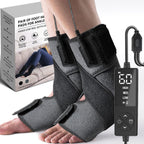 sticro 1 Pair Ankle Heating Pad for Feet Achilles Tendonitis Relief, Heated Ankle Brace Foot Heating Pad Wrap for Sprained Ankle, Arthritis Foot Heel Pain Relief (Gray)