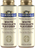 Ghirardelli White Chocolate Flavored Sauce Squeeze Bottle, 16 oz (Pack of 2)