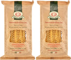 Rustichella d'Abruzzo Fusilli col Buco 17.6oz (Pack of 2)- Classic Authentic Italian Long Curly Pasta - Perfect for Tomato or Olive Oil Sauces