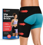 Hip Brace Thigh Compression Sleeve | Sciatica Pain Relief Device | Hamstring & Groin Compression Sleeve Wrap for Sciatic Nerve Relief | Hip Support Braces Thigh Brace for Women & Men LARGE / LEFT LEG