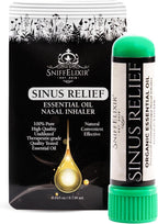 Sinus Relief Aromatherapy Nasal Inhaler Stick – Essential Oil Inhaler Made with USDA Certified Organic Essential Oils, Fresh Clean Cooling Aroma