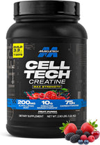 MuscleTech Creatine Monohydrate Powder Cell-Tech Creatine Post Workout Recovery Drink Muscle Builder For Men & Women Muscle Building Supplements Fruit Punch, 2.90 lbs (27 Serv)