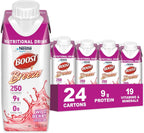 BOOST Breeze Clear Nutritional Drink - 250 Calories - 19 Vitamins & Minerals - 9 g Protein – Fortified with Vitamin A & Zinc - Wild Berry Flavor - 8 fl oz (Pack of 24)