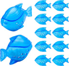 Funmit Humidifier Cleaning Fish, 12 Pack Humidifier Cleaner for Humidifiers and Fish Tanks, Purifies Water, Prevents Hard Water Build-Up, Reduces Scale, Blue