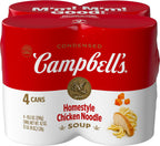 Campbell's Condensed Homestyle Chicken Noodle Soup, 10.5 Ounce Can (Pack of 4)