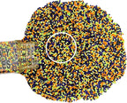 Homipooty Halloween Nonpareils Sprinkles for Cake Decorations 110g/3.88oz 2mm Mini Purple Black Orange Green Pearl Sprinkles Cupcake Topper and Cake Decorations Supplies