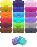Eye Mask Sleep Masks Pack of 36 PorsMing Sleeping Mask Blindfold Eye Cover Team Building Games Party with Nose Pad and Adjustable Strap for Women Men Kids 4 Layers Colors (18 Color 36 Pieces)
