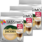 Tassimo Vanilla Latte Macchiato Coffee, 3 packs (48 T-Discs, 24 Servings)