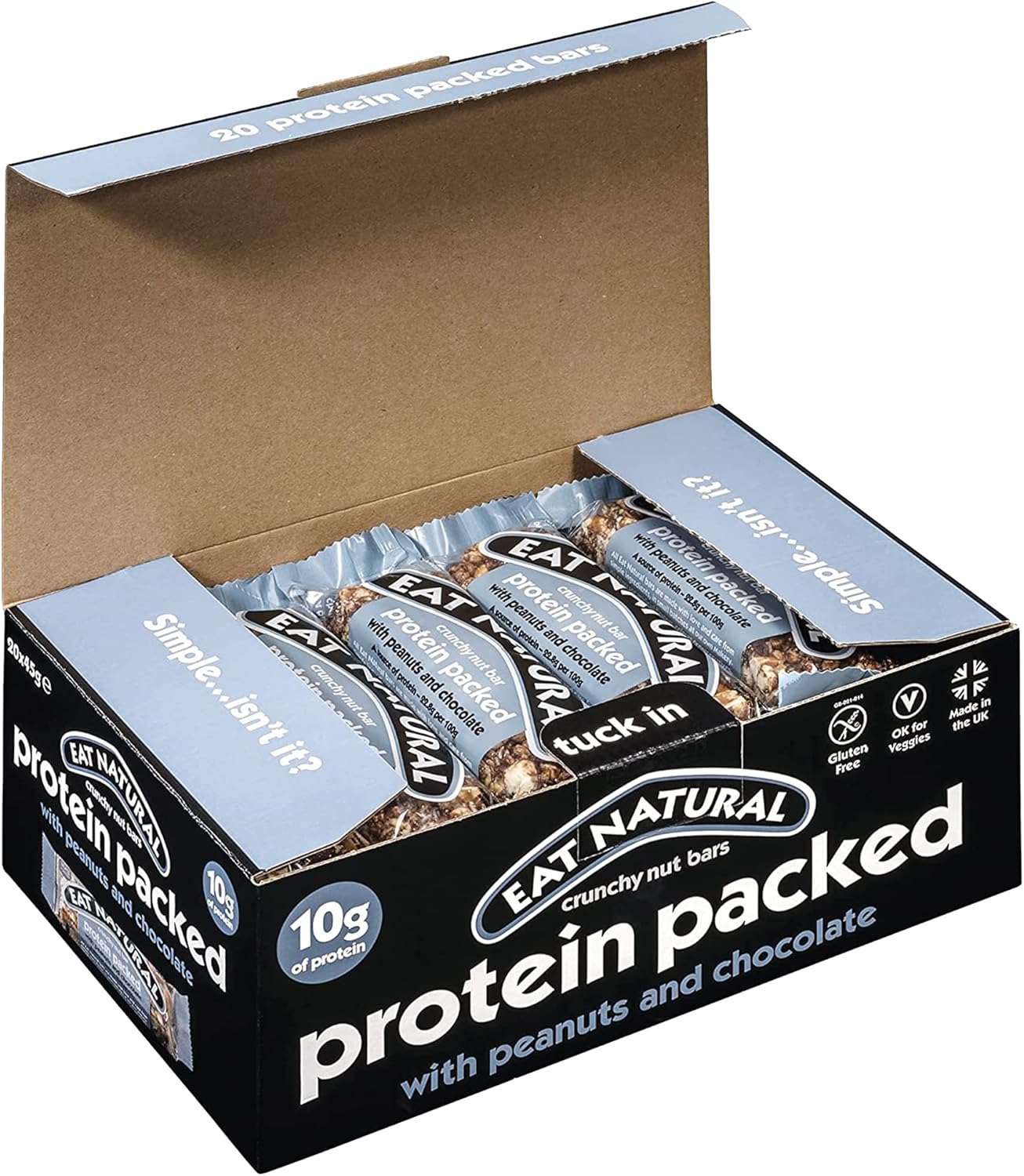 Eat Natural Protein Packed 20 Pack each 45g …