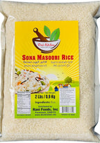Desi Kitchen Sona Masoori Rice~ 2 lbs/0.9 Kg | Short Grain White Rice | Product of India | All Natural | Gluten Free