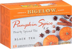 Bigelow Tea Pumpkin Spice Black Tea, Caffeinated Tea with Pumpkin Pie Flavor, Holiday and Christmas Tea, 18 Count Box (Pack of 6), 108 Tea Bags Total
