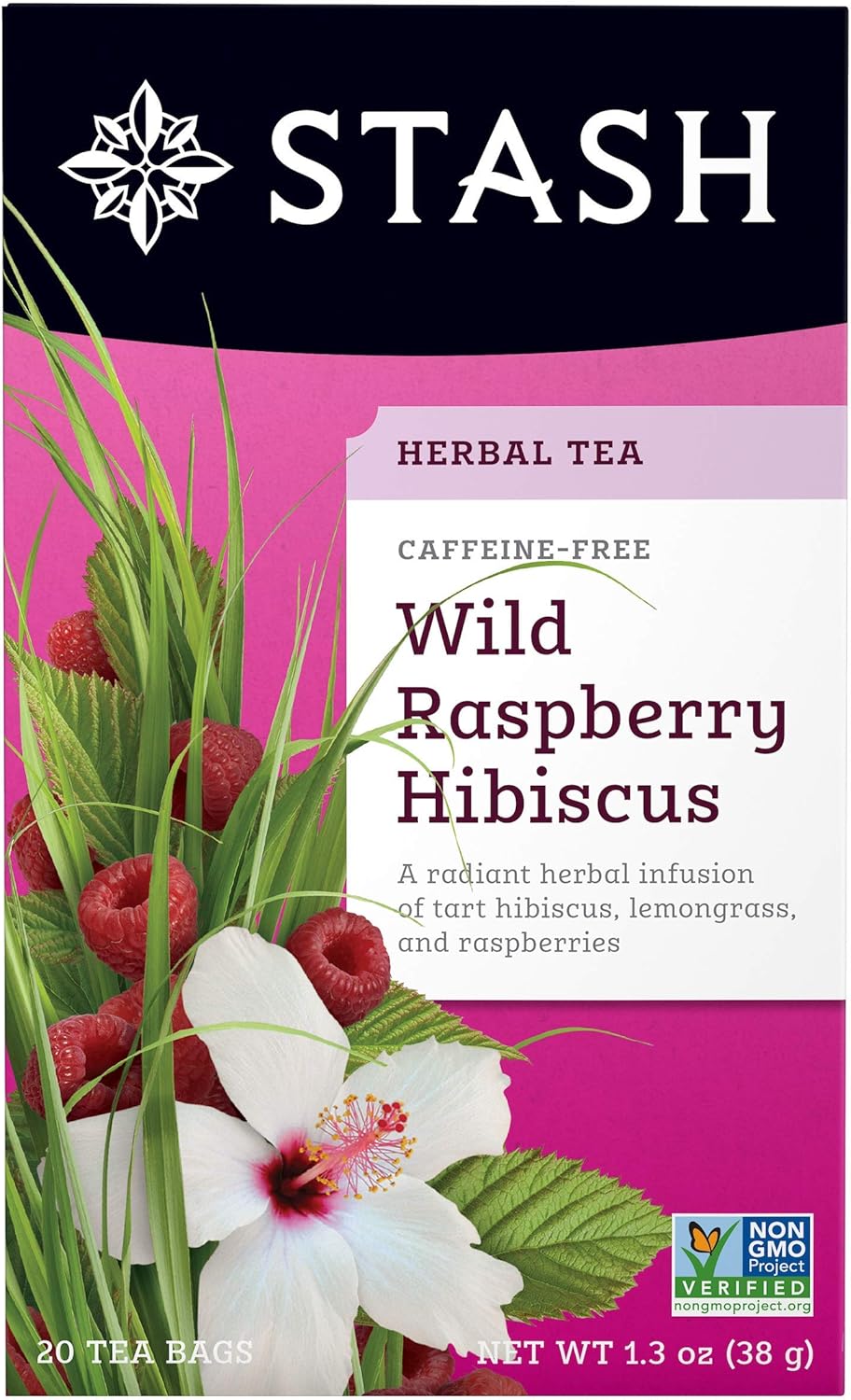 Stash Tea Wild Raspberry Hibiscus (Pack of 3)