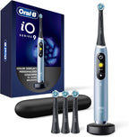 Oral-B iO Series 9 Electric Toothbrush with 4 Brush Heads, Aqua Alabaster