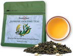 QuaZenTea Jasmine Premium Oolong Tea Loose Leaf 3.5oz (100g) - High Mountain Vietnamese Green Oolong - Pure Hand-Sorted for Smooth, Non-Bitter Taste & Rich Aroma