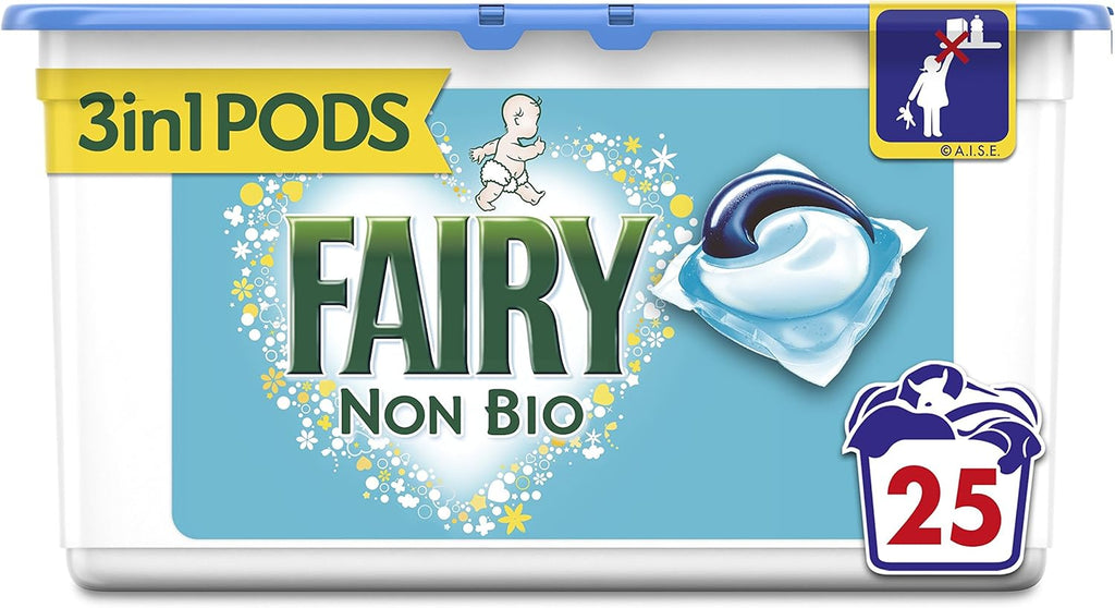 Fairy Non Bio Pods Washing Capsules for Sensitive Skin, 25 Washes