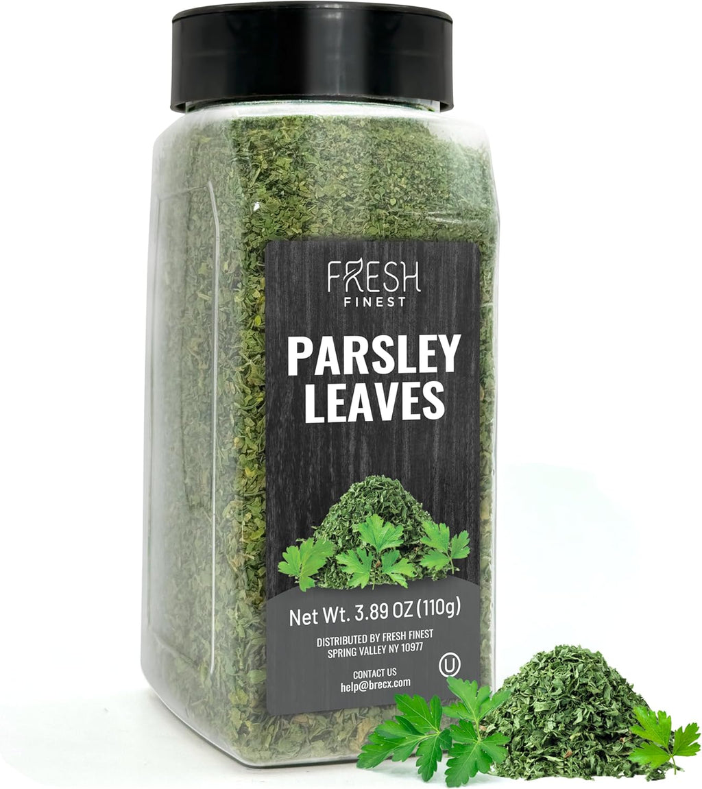 Fresh Finest Parsley Flakes Spice 3.89 oz – Dried Parsley Leaves in Jar, Non-GMO, Gluten-Free, Flavorful Herb Seasoning