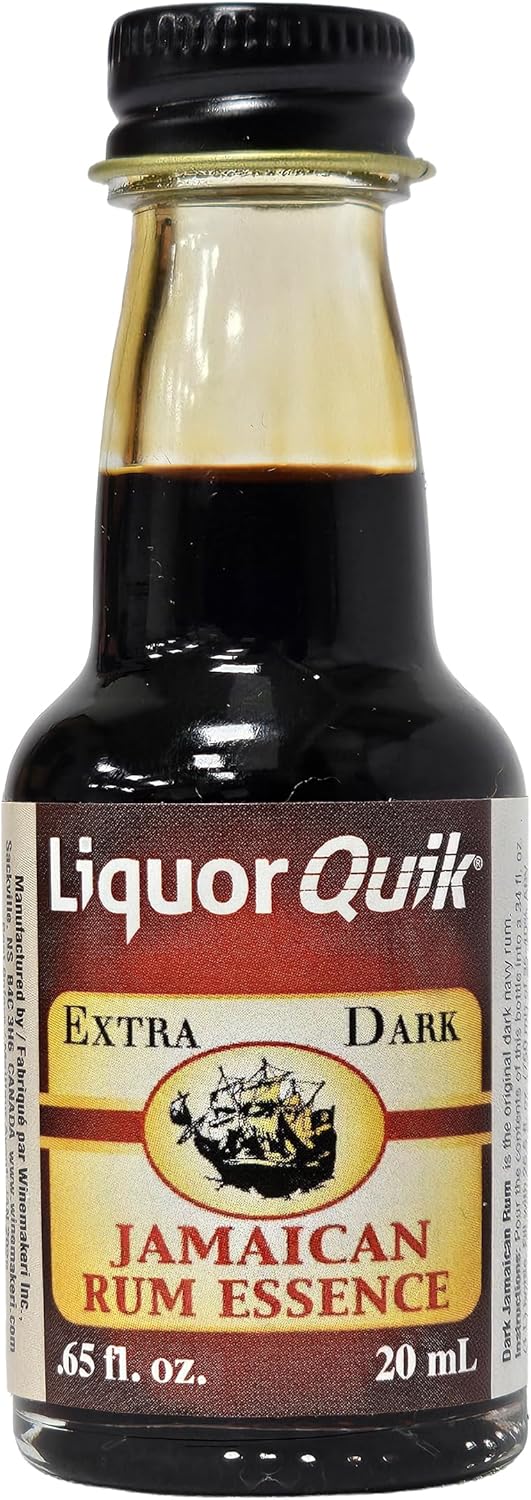 Dark Jamaican Rum Liquor Quik Essence, 20ml